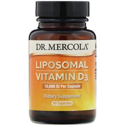 Dr. Mercola, リポソマール ビタミンD3、10,000IU、カプセル90粒