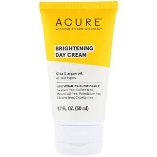 Acure, ブリリアント美白、デイクリーム、1.7 fl oz (50 ml)