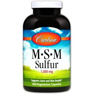 Carlson Labs, MSM硫黄、1,000 mg、植物性カプセル300粒