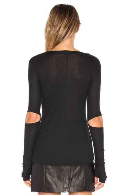 SOLOMONエルボーカットアウトTシャツ,MichaelLauren - 画像 (3)