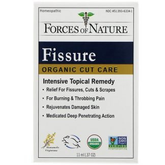 Forces of Nature, 裂け目、オーガニックカットケア、11ml