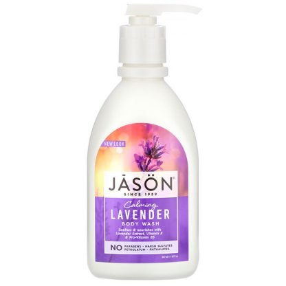 Jason Natural, ボディウォッシュ、 鎮静ラベンダー、 30 fl oz (887 ml)