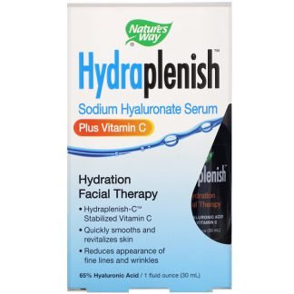 Nature's Way, ハイドラプレニッシュ、ヒアルロン酸ナトリウムセラム、ビタミンCプラス、30 ml（1 fl oz）