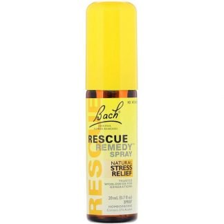 Bach, オリジナルフラワーレメディ、レスキューレメディスプレー、0.7液量オンス（20ml）