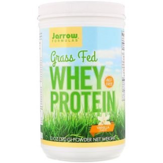 Jarrow Formulas, グラスフェッドホエイプロテイン、バニラ味、370 g（13 oz）