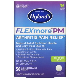 Hyland's, FlexMore PM Arthritis Pain Relief, 50 Quick-Dissolving Tablets