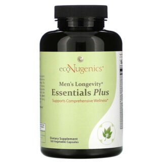 Econugenics, 男性用エッセンシャルズプラス、ベジカプセル180粒