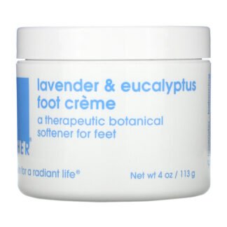 Lather, ラベンダー＆ユーカリ、足用クリーム、113g（4オンス）