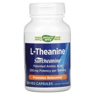 Enzymatic Therapy, L-テアニン、植物カプセル180粒
