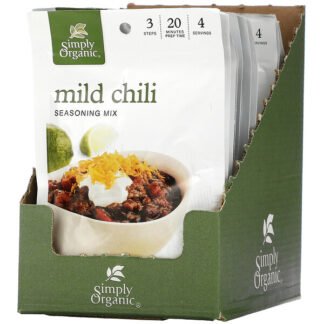 Simply Organic, マイルドチリシーズニング、 12 パケット、 各1.00 oz (28 g)