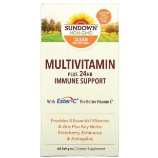 Sundown Naturals, マルチ + デイリーイミュ―ンサポート , ソフトジェル60個