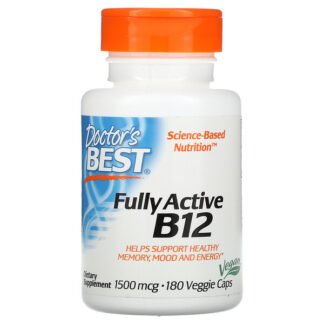Doctor's Best, フリーアクティブ12、1,500 mcg、植物性カプセル180粒