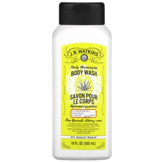 J R Watkins, Daily Moisturizing Body Wash, Aloe & Green Tea, 18 fl oz (532 ml)
