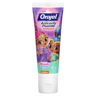 Orajel, シマー&シャイン 虫歯予防フッ素練りハミガキ、ベリーディバイン、4.2 oz (119 g)