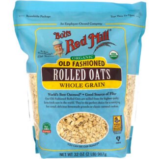 Bob's Red Mill, オーガニック、オールドファッションロールドオーツ、全粒穀物、907g