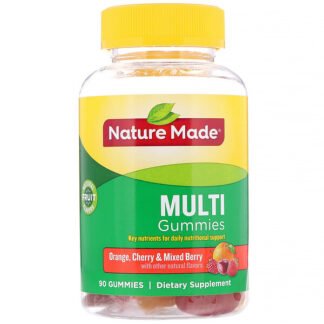 Nature Made, マルチグミ、オレンジ・チェリー・ミックスベリー風味、90粒