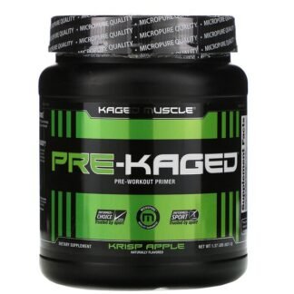 Kaged Muscle, PRE-KAGED（プレケージド）、プレワークアウトプライマー、クリスプアップル、621g（1.37ポンド）