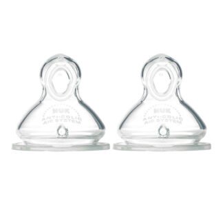 NUK, Smooth Flow Replacement Nipples, 6+ M, 2 Nipples